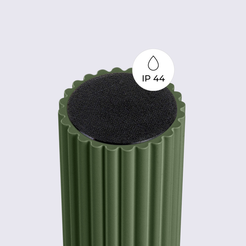 Plafon ryflowany Halo Sollux | Biały/Oliwkowy, IP44