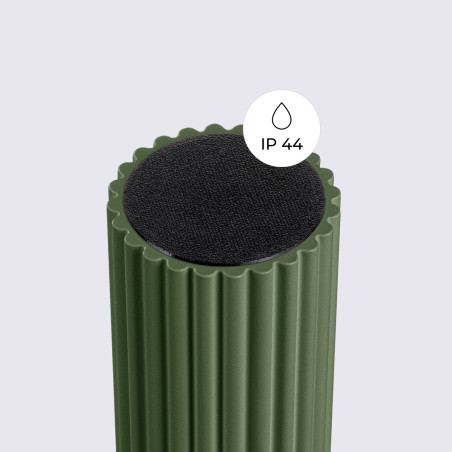 Plafon ryflowany Halo Sollux | Biały/Oliwkowy, IP44