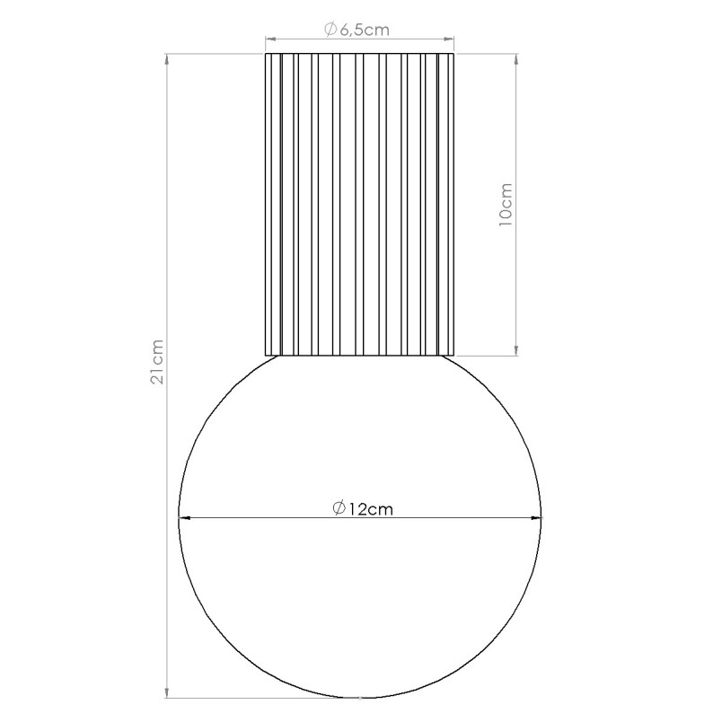 Plafon ryflowany Halo Sollux | Biały/Oliwkowy, IP44