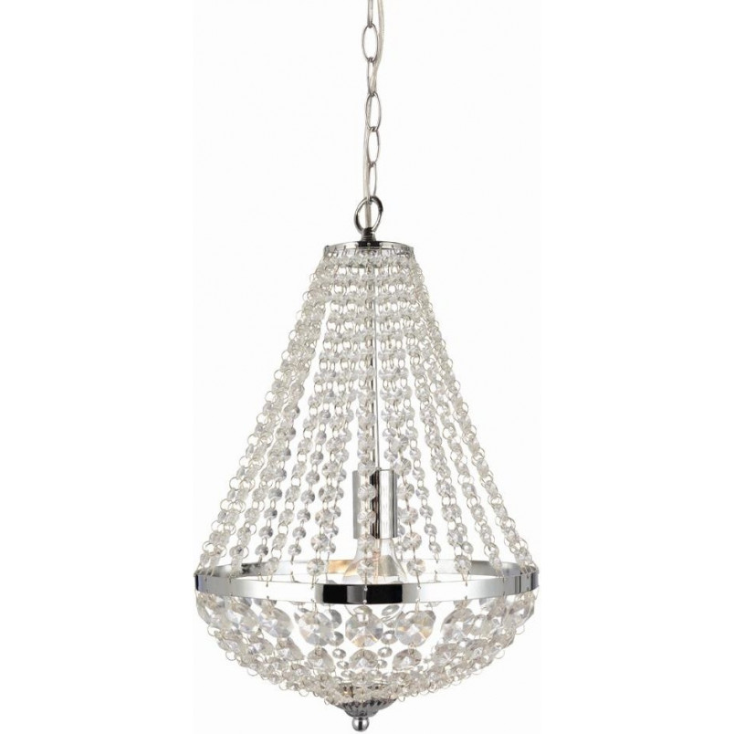 Żyrandol glamour z kryształkami Granso 30cm chrom - Markslojd