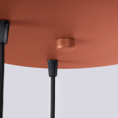 Lampa wisząca Sollux Halo: Ryflowana, szklane kule, 3 punkty