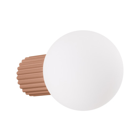 Kinkiet ryflowany Halo Sollux | Biały/Mocca | IP44