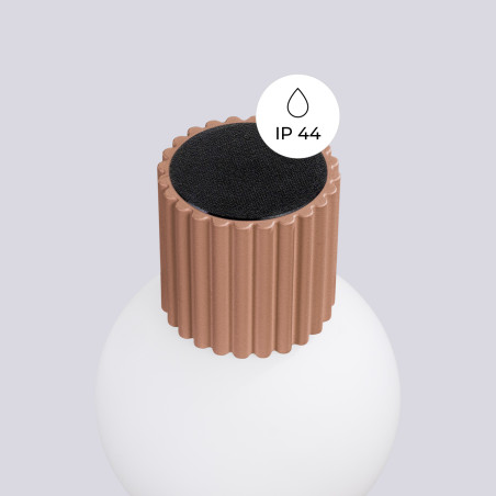Kinkiet ryflowany Halo Sollux | Biały/Mocca | IP44