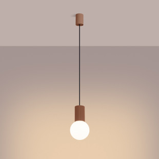 Lampa wisząca Halo Sollux: Elegancki design, biały/mocca