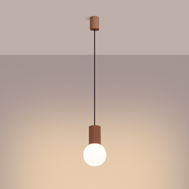 Lampa wisząca Halo Sollux: Elegancki design, biały/mocca