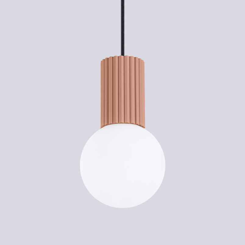 Lampa wisząca Halo Sollux: Elegancki design, biały/mocca