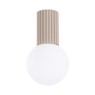 Plafon Sollux Halo ryflowany IP44 | Lampa sufitowa do łazienki