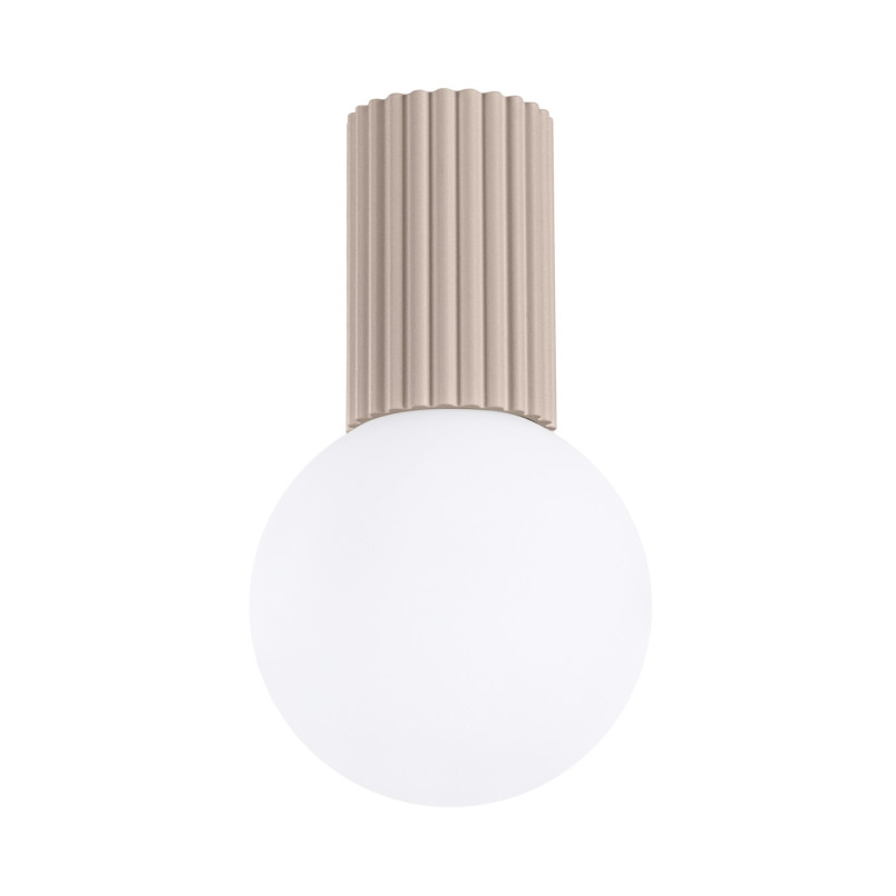 Plafon Sollux Halo ryflowany IP44 | Lampa sufitowa do łazienki