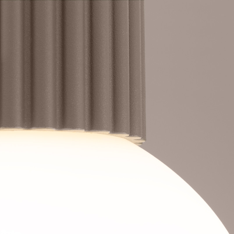 Plafon Sollux Halo ryflowany IP44 | Lampa sufitowa do łazienki