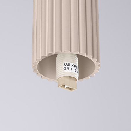Plafon Sollux Halo ryflowany IP44 | Lampa sufitowa do łazienki