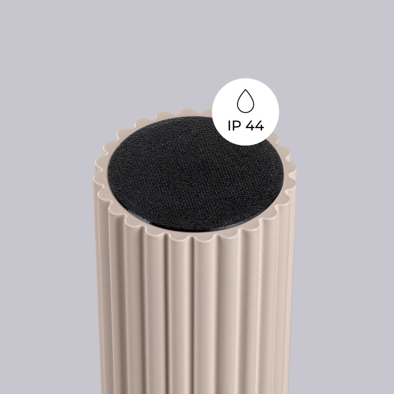 Plafon Sollux Halo ryflowany IP44 | Lampa sufitowa do łazienki