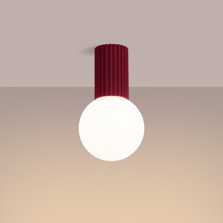 Plafon ryflowany Halo IP44 12cm - Sollux | Oświetlenie do łazni
