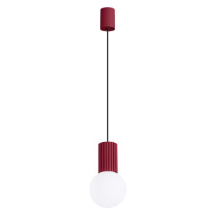 Lampa wisząca HALO Sollux - nowoczesny design, burgund | Sklep z lampami