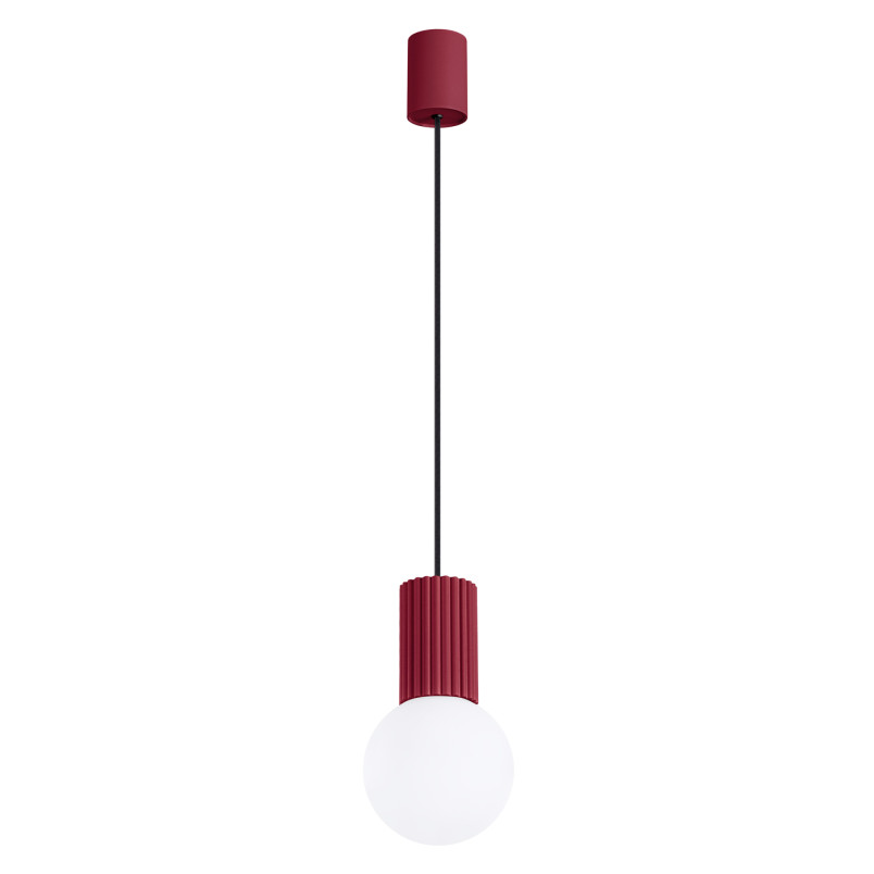 Lampa wisząca HALO Sollux - nowoczesny design, burgund | Sklep z lampami