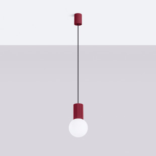 Lampa wisząca HALO Sollux - nowoczesny design, burgund | Sklep z lampami