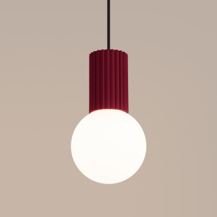 Lampa wisząca HALO Sollux - nowoczesny design, burgund | Sklep z lampami
