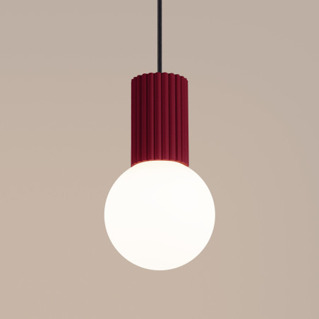 Lampa wisząca HALO Sollux - nowoczesny design, burgund | Sklep z lampami