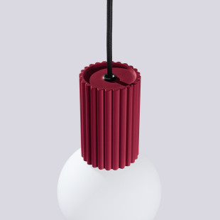 Lampa wisząca HALO Sollux - nowoczesny design, burgund | Sklep z lampami