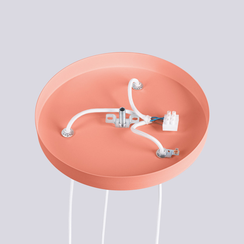 Lampa wisząca Halo Sollux - Ryflowana, szklane kule, 25cm