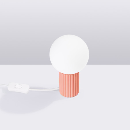 Lampa stołowa ryflowana Halo Sollux - Stylowe oświetlenie
