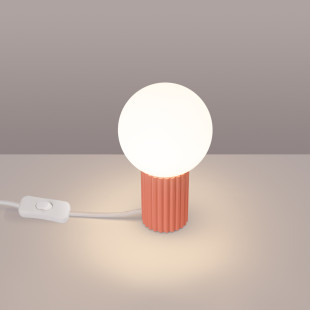 Lampa stołowa ryflowana Halo Sollux - Stylowe oświetlenie