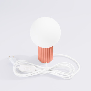 Lampa stołowa ryflowana Halo Sollux - Stylowe oświetlenie