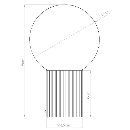Lampa stołowa ryflowana Halo Sollux - Stylowe oświetlenie
