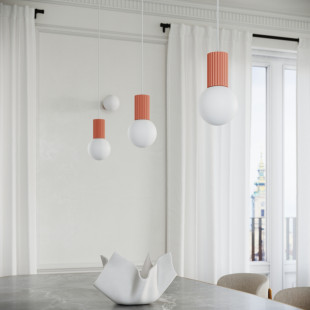 Lampa stołowa ryflowana Halo Sollux - Stylowe oświetlenie