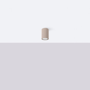 Lampa spot Karbon taupe Sollux | Minimalistyczny design