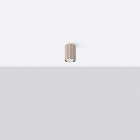 Lampa spot Karbon taupe Sollux | Minimalistyczny design
