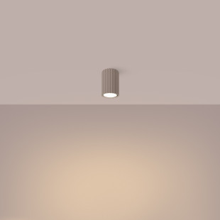 Lampa spot Karbon taupe Sollux | Minimalistyczny design