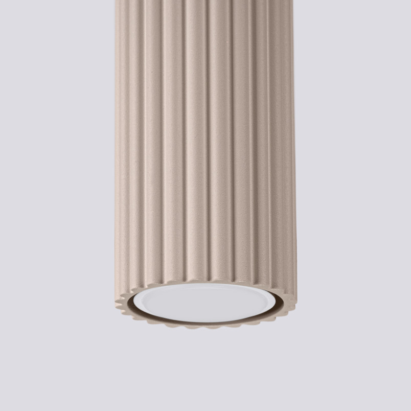 Lampa spot Karbon taupe Sollux | Minimalistyczny design