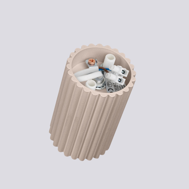 Lampa spot Karbon taupe Sollux | Minimalistyczny design