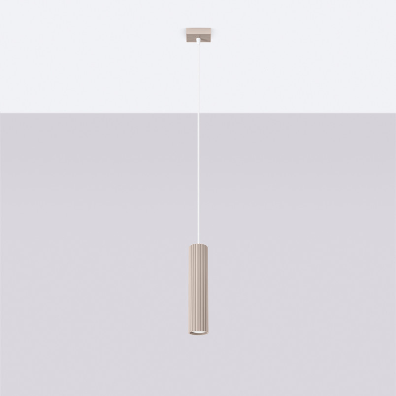 Lampa wisząca Karbon taupe Sollux | Nowoczesny design