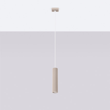 Lampa wisząca Karbon taupe Sollux | Nowoczesny design