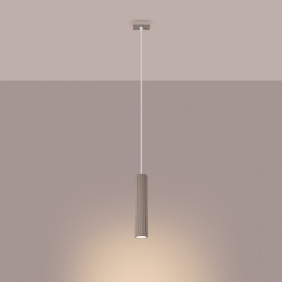 Lampa wisząca Karbon taupe Sollux | Nowoczesny design
