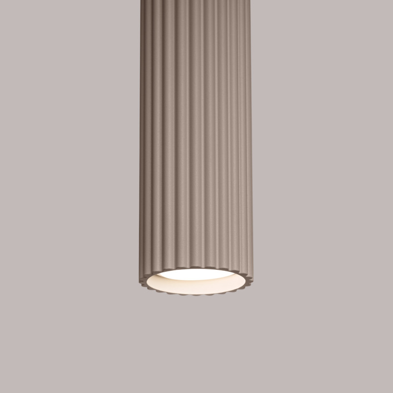 Lampa wisząca Karbon taupe Sollux | Nowoczesny design