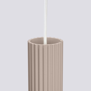 Lampa wisząca Karbon taupe Sollux | Nowoczesny design