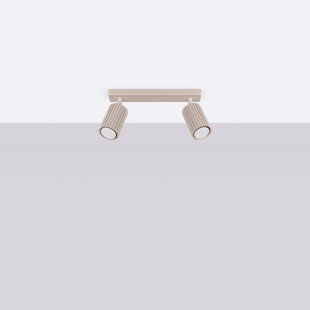 Reflektor 2-punktowy Karbon Taupe Sollux | Eleganckie Oświetlenie