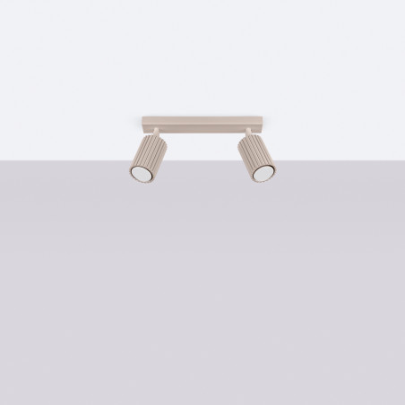 Reflektor 2-punktowy Karbon Taupe Sollux | Eleganckie Oświetlenie