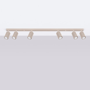 Reflektor Karbon Long Taupe Sollux - 6 punktów, Minimalizm