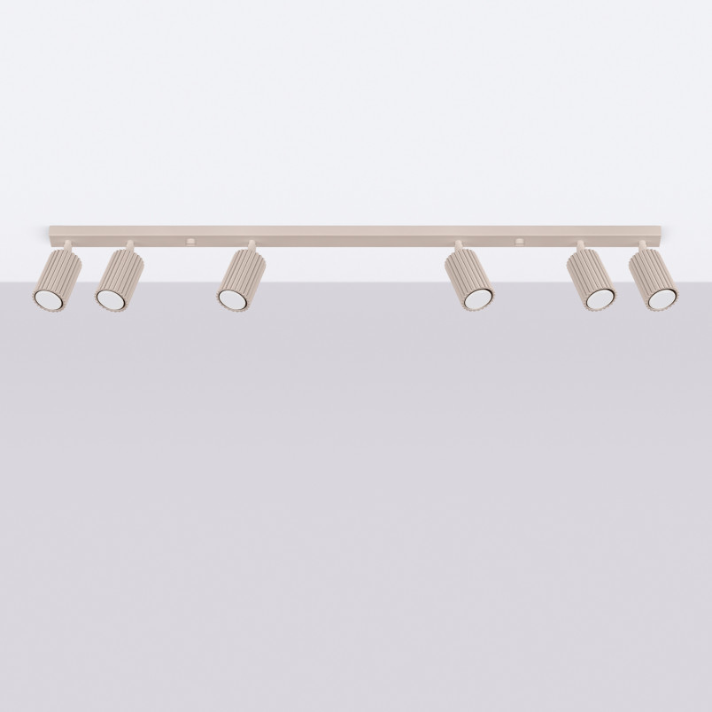 Reflektor Karbon Long Taupe Sollux - 6 punktów, Minimalizm