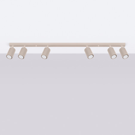 Reflektor Karbon Long Taupe Sollux - 6 punktów, Minimalizm