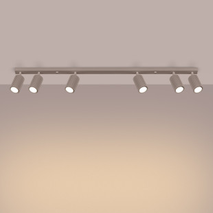 Reflektor Karbon Long Taupe Sollux - 6 punktów, Minimalizm