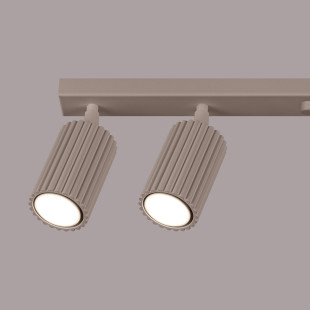 Reflektor Karbon Long Taupe Sollux - 6 punktów, Minimalizm