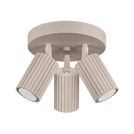 Reflektor 3-punktowy Karbon Round Taupe Sollux | Lampa Sufitowa