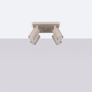 Reflektor Karbon Square Taupe Sollux - Nowoczesne Oświetlenie