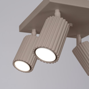 Reflektor Karbon Square Taupe Sollux - Nowoczesne Oświetlenie