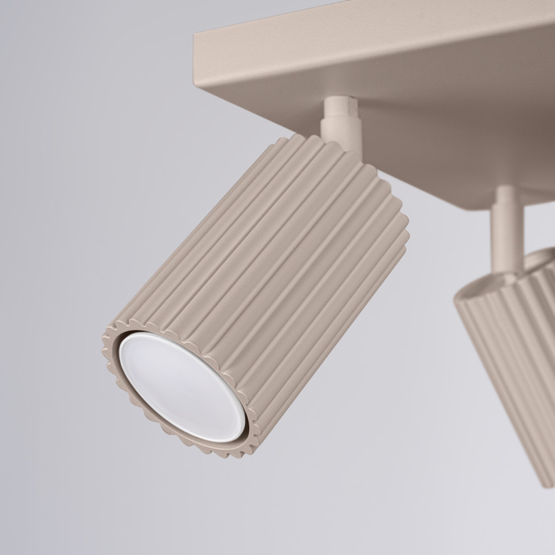 Reflektor Karbon Square Taupe Sollux - Nowoczesne Oświetlenie