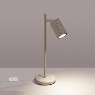 Lampa biurkowa Karbon taupe Sollux | Nowoczesny design